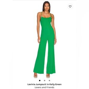 Beautiful, well made Kelly green jumpsuit, never worn! Size small, true to size